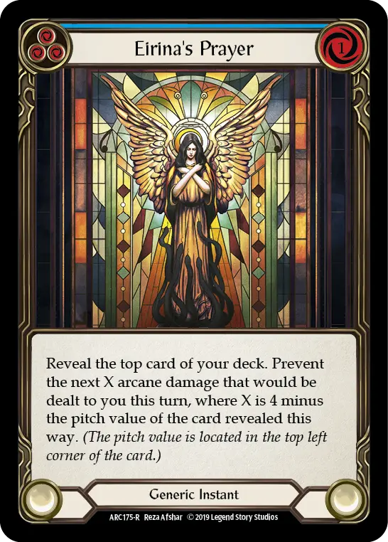 Eirina's Prayer BLUE ARC175 - Arcane Rising - Flesh and blood card