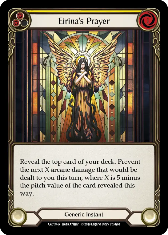 Eirina's Prayer YELLOW ARC174-RF - Arcane Rising - Flesh and blood card