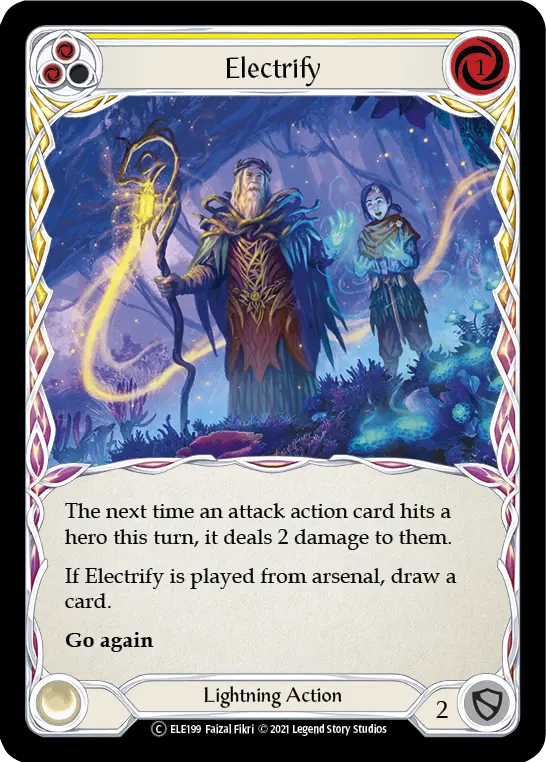 Electrify YELLOW U-ELE199-RF - Tales of Aria - Unlimited - Flesh and blood card