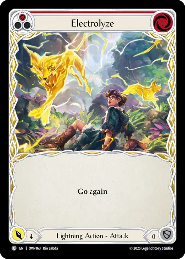 Electrolyze OMN163 - Omens of the Third Age - Flesh and blood card