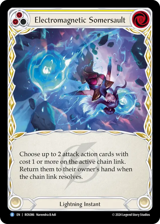Electromagnetic Somersault YELLOW ROS086 - Rosetta - Flesh and blood card
