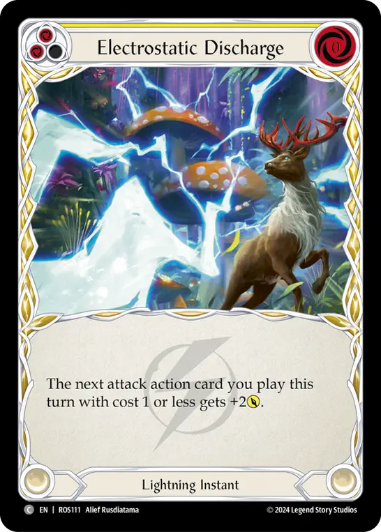 Electrostatic Discharge YELLOW ROS111 - Rosetta - Flesh and blood card