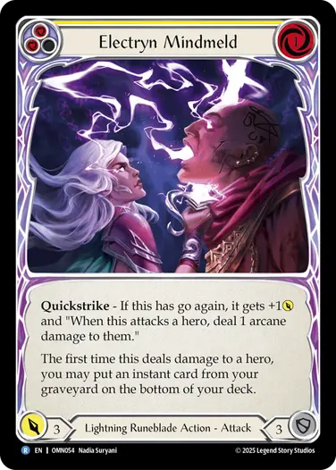 Electryn Mindmeld OMN054 - Omens of the Third Age - Flesh and blood card