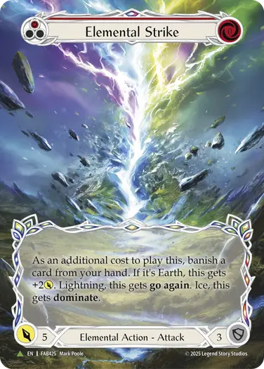 Elemental Strike FAB425 - Calling - Compendium of Rathe - Flesh and blood card