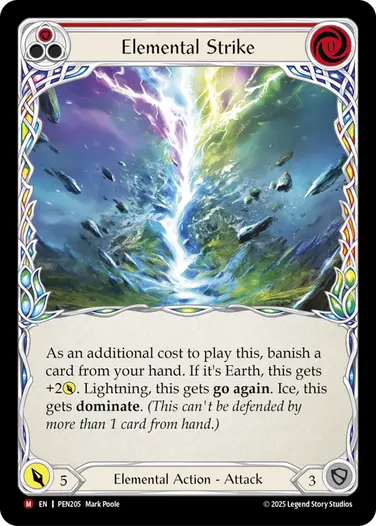 Elemental Strike PEN205 - Compendium of Rathe - Flesh and blood card