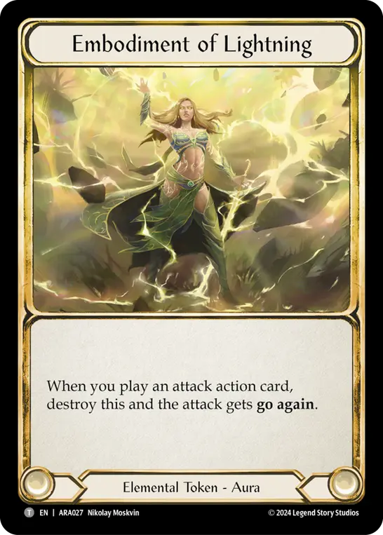 Embodiment of Lightning AUA027 - Rosetta Blitz Deck - Aurora - Flesh and blood card