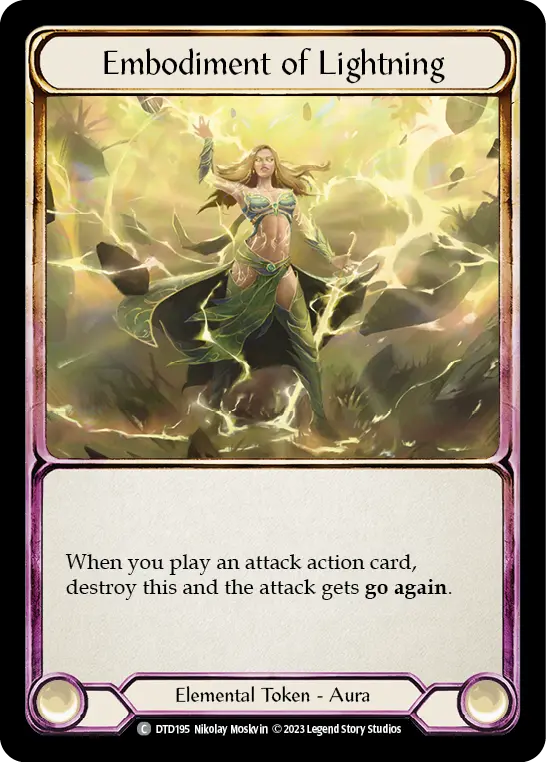 Embodiment of Lightning DTD195 - Dusk till Dawn - Flesh and blood card