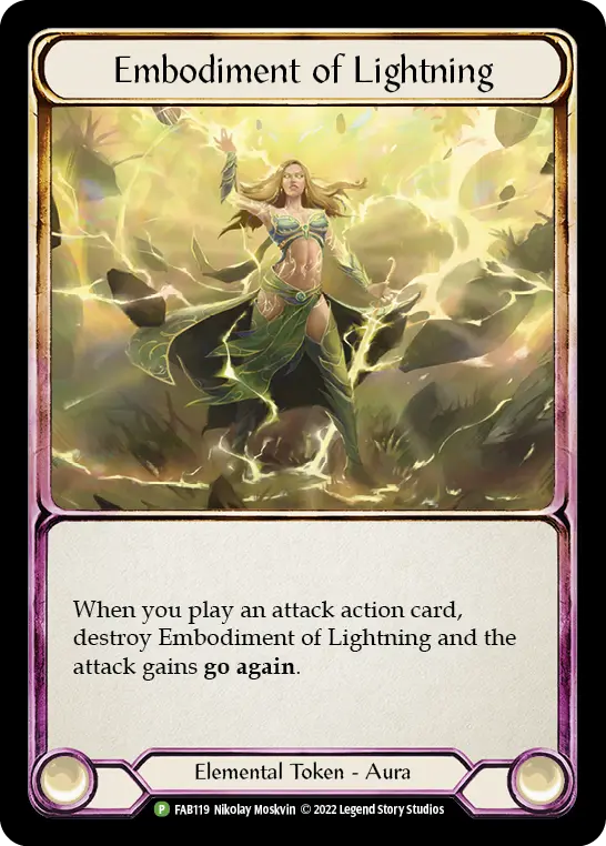 Embodiment of Lightning FAB119-CF - Prize Wall - Dynasty - Flesh and blood card