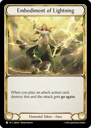 Embodiment of Lightning SBA035 - Silver Age Chapter 3 - Briar - Flesh and blood card