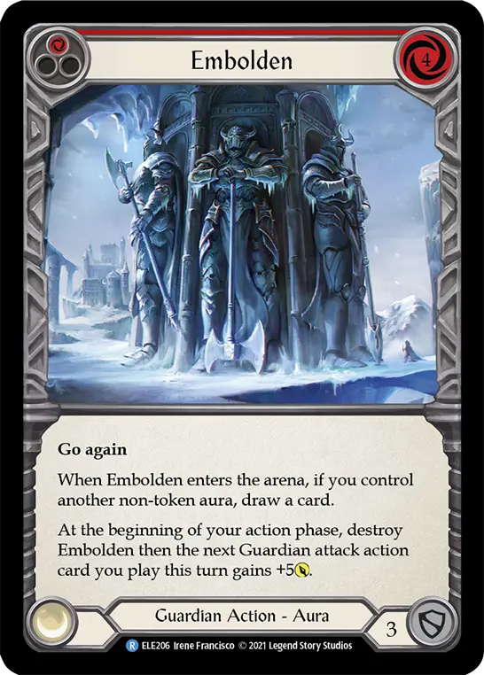 Embolden RED ELE206 - Tales of Aria - Flesh and blood card