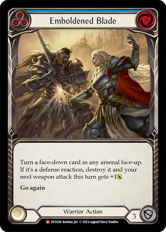 Emboldened Blade BLUE EVO240 - Bright Lights - Flesh and blood card