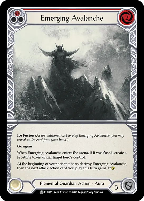 Emerging Avalanche RED ELE025 - Tales of Aria - Flesh and blood card