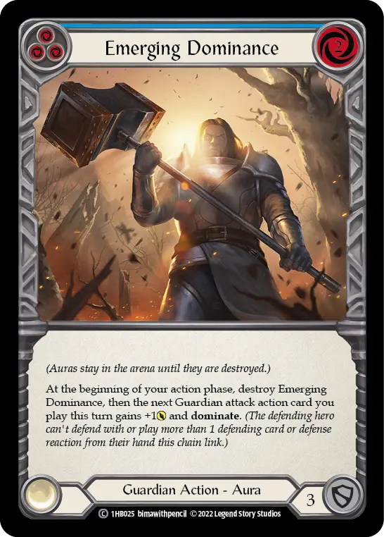 Emerging Dominance BLUE 1HB025 - Bravo - Blitz Deck - Flesh and blood card