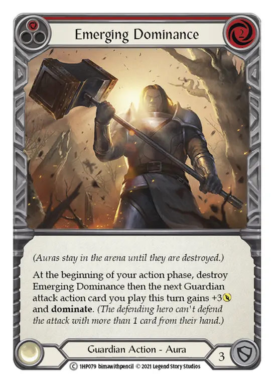 Emerging Dominance RED 1HP079 - History Pack 1 - Flesh and blood card