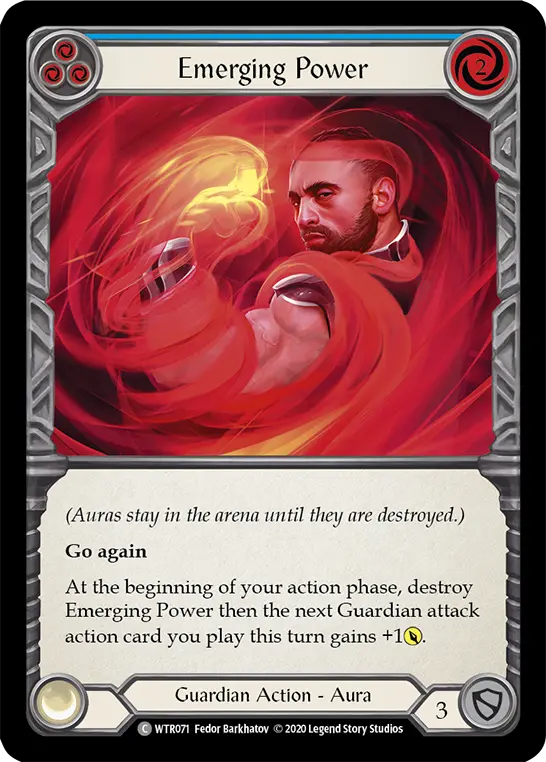 Emerging Power BLUE R-WTR071 - Welcome to Rathe - Unlimited Revised - Flesh and blood card