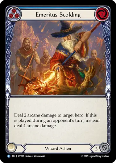Emeritus Scolding SIY025 - Silver Age Chapter 1 - Iyslander - Flesh and blood card