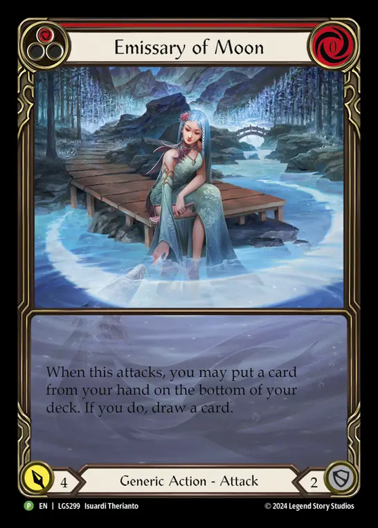 Emissary of Moon RED LGS299-RF - Armory - Season 13 Enigma - Flesh and blood card