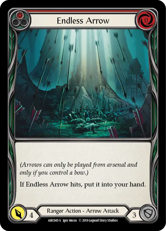 Endless Arrow RED ARC045 - Arcane Rising - Flesh and blood card