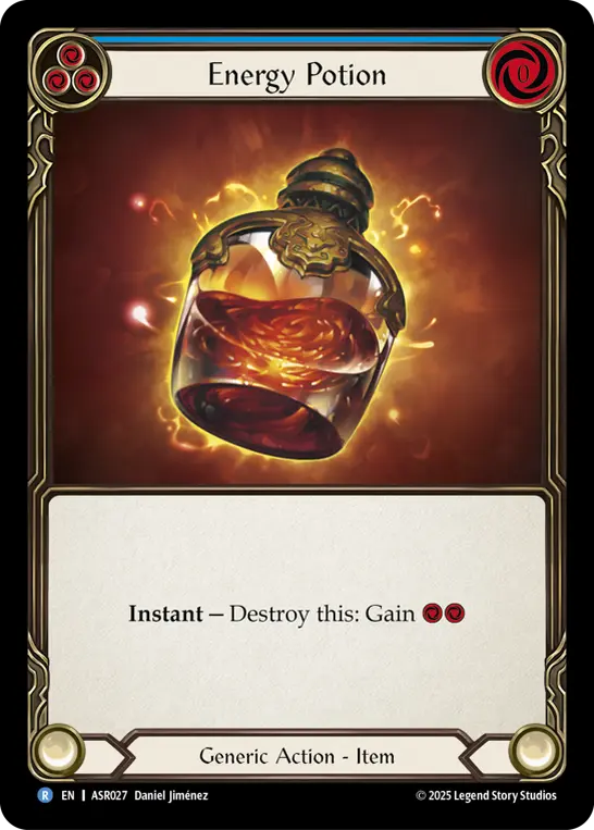 Energy Potion BLUE ASR027 - Armory Deck - Ira, Scarlet Revenger - Flesh and blood card