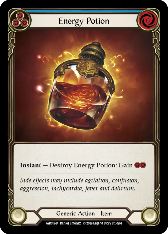 Energy Potion BLUE FAB012-CF - Marketing - Local Game Stores - Flesh and blood card