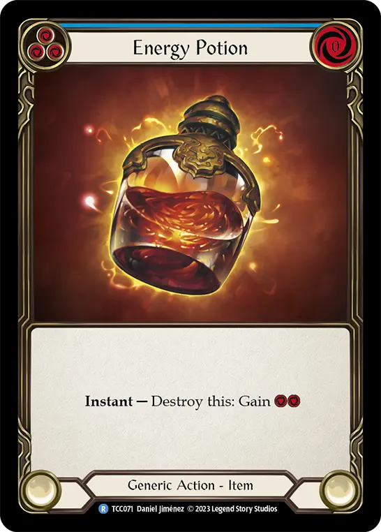 Energy Potion BLUE TCC071 - Round the Table: TCC x LSS - Flesh and blood card