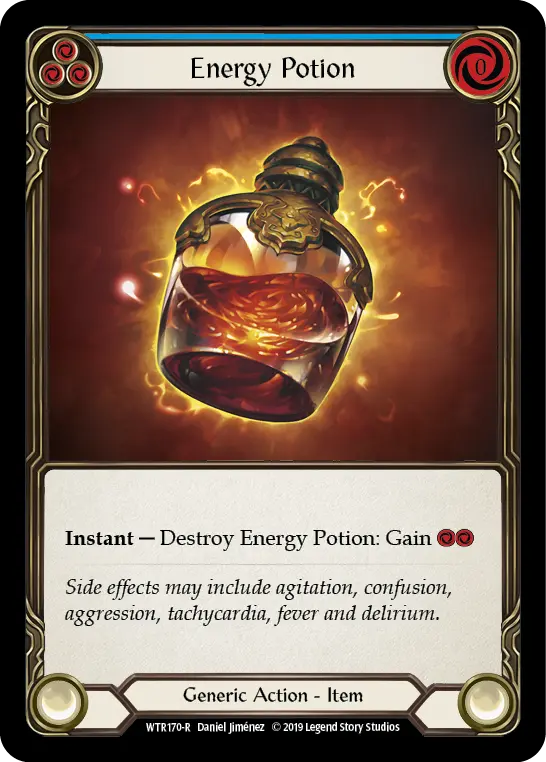 Energy Potion BLUE WTR170 - Welcome to Rathe - Flesh and blood card