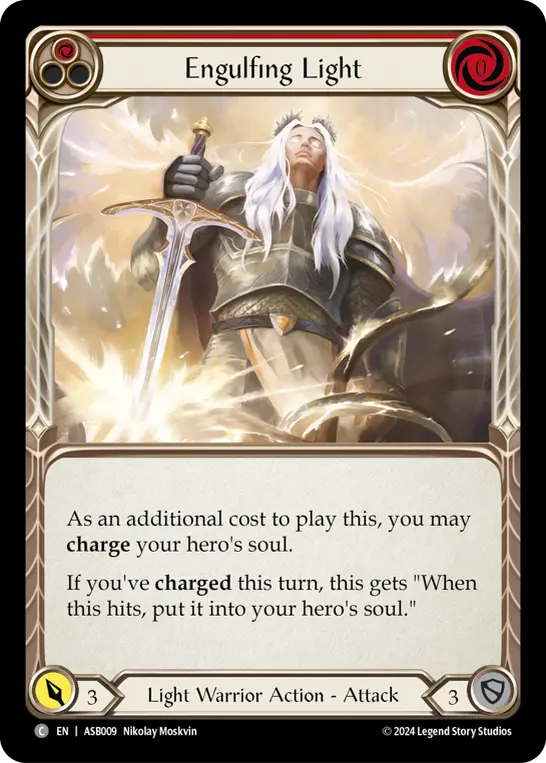 Engulfing Light RED ASB009 - Armory Deck - Ser Boltyn, Breaker of Dawn - Flesh and blood card