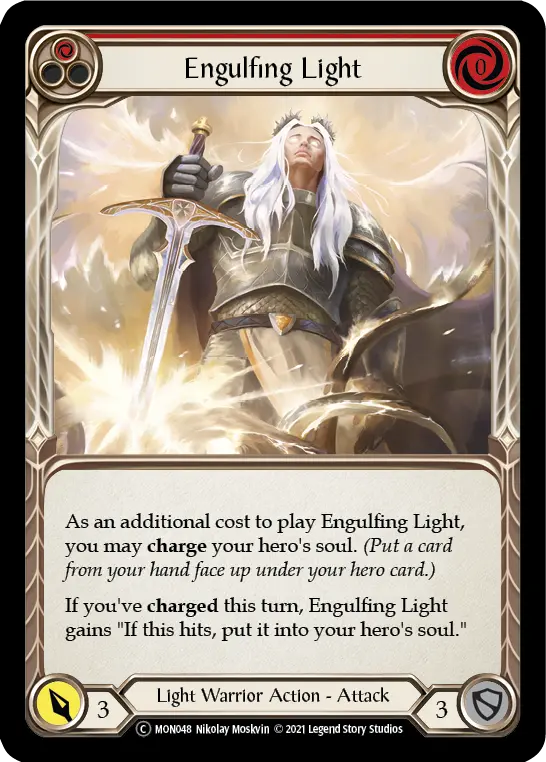 Engulfing Light RED U-MON048-RF - Monarch - Unlimited - Flesh and blood card