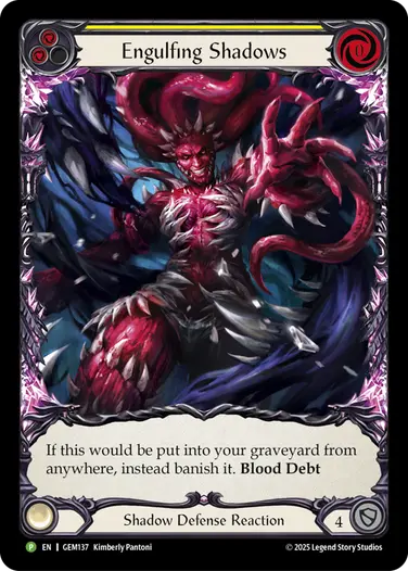 Engulfing Shadows GEM137 - GEM - Pack 4 - Flesh and blood card