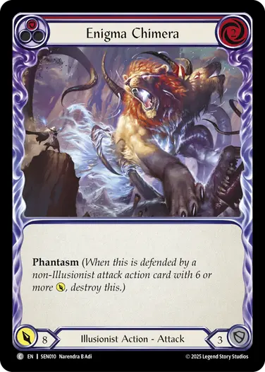 Enigma Chimera SEN010 - Silver Age Chapter 2 - Enigma - Flesh and blood card