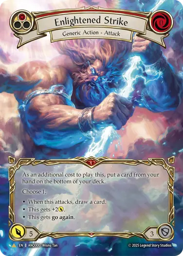 Enlightened Strike ANQ000-MV - Compendium of Rathe - Antiquity Pack - Flesh and blood card