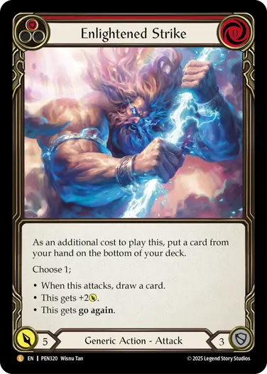 Enlightened Strike PEN320 - Compendium of Rathe - Flesh and blood card