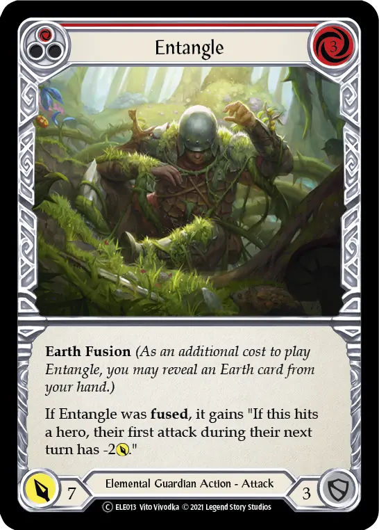 Entangle RED U-ELE013-RF - Tales of Aria - Unlimited - Flesh and blood card