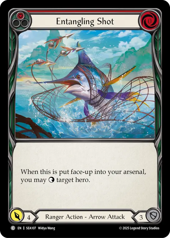 Entangling Shot RED SEA107 - High Seas - Flesh and blood card