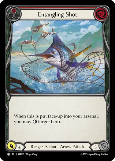 Entangling Shot SAZ013 - Silver Age Chapter 2 - Azalea - Flesh and blood card
