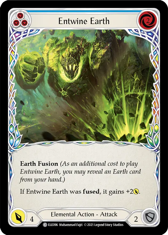 Entwine Earth BLUE ELE096 - Tales of Aria - Flesh and blood card