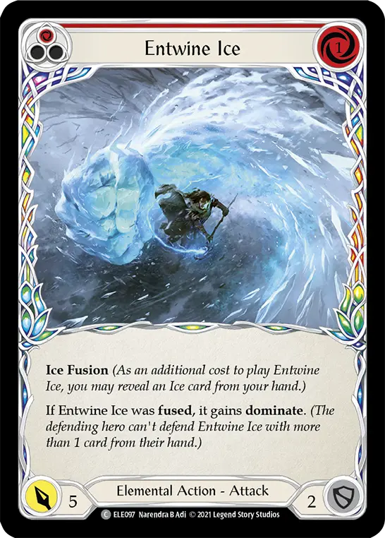 Entwine Ice RED ELE097 - Tales of Aria - Flesh and blood card