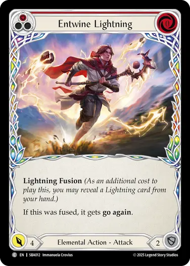 Entwine Lightning SBA012 - Silver Age Chapter 3 - Briar - Flesh and blood card