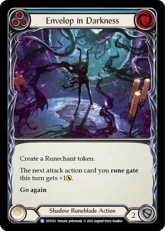 Envelop in Darkness BLUE DTD151 - Dusk till Dawn - Flesh and blood card