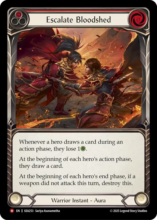 Escalate Bloodshed RED SEA253 - High Seas - Flesh and blood card