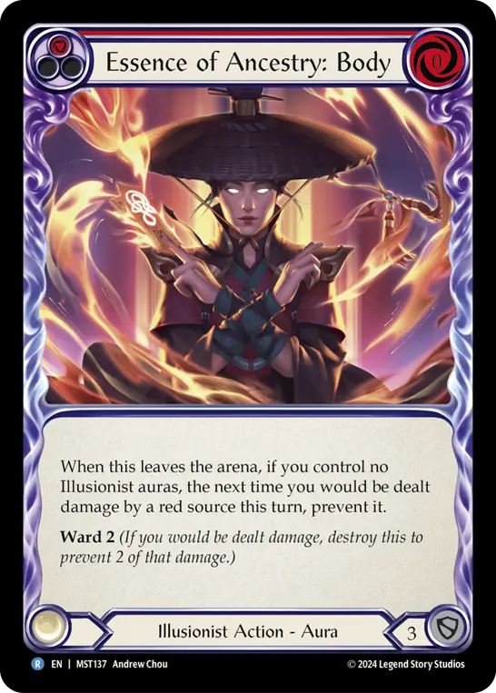 Essence of Ancestry: Body RED MST137 - Part the Mistveil - Flesh and blood card