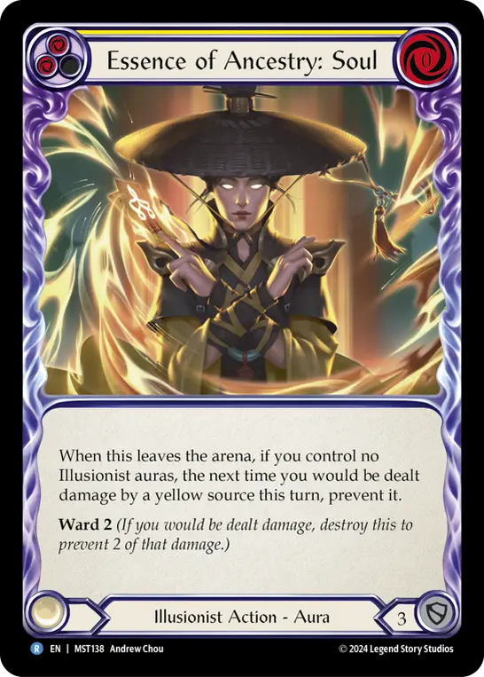 Essence of Ancestry: Soul YELLOW MST138 - Part the Mistveil - Flesh and blood card