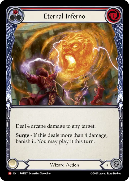 Eternal Inferno RED ROS167 - Rosetta - Flesh and blood card