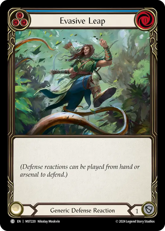 Evasive Leap BLUE MST220 - Part the Mistveil - Flesh and blood card