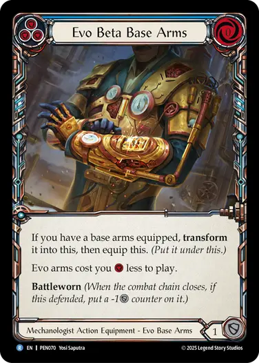 Evo Beta Base Arms PEN070 - Compendium of Rathe - Flesh and blood card