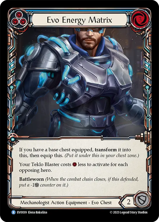 Evo Energy Matrix BLUE EVO039-CF - Bright Lights - Flesh and blood card