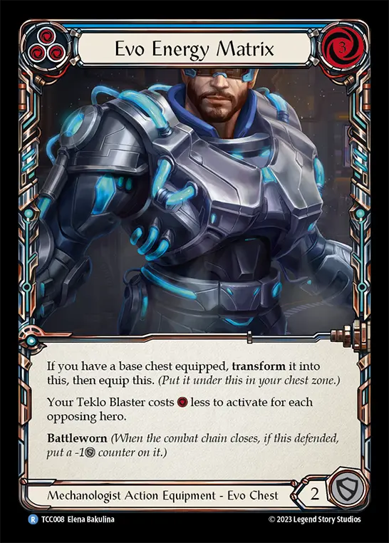 Evo Energy Matrix BLUE TCC008 - Round the Table: TCC x LSS - Flesh and blood card