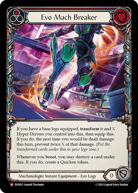 Evo Mach Breaker RED EVO033 - Bright Lights - Flesh and blood card