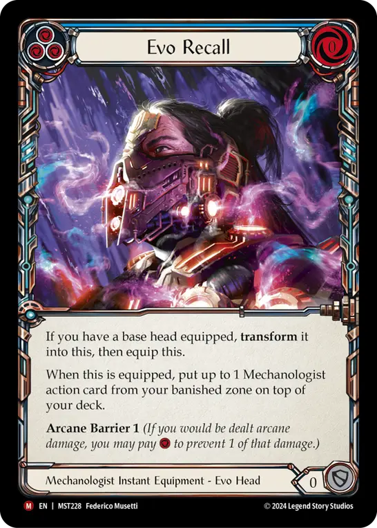 Evo Recall BLUE MST228 - Part the Mistveil - Flesh and blood card