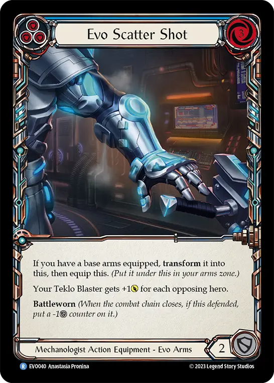 Evo Scatter Shot BLUE EVO040-CF - Bright Lights - Flesh and blood card